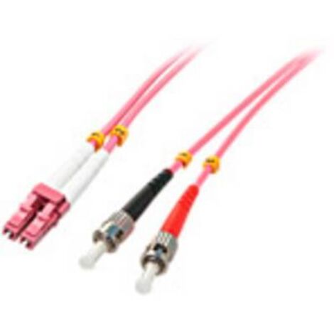 Câbles réseau et DAC LINDY Optic Cable LC/ST OM4 5m 50/125 Multimode