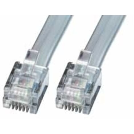 Câbles réseau et DAC LINDY RJ-11/6 Cable silver Pin-Connection 5m