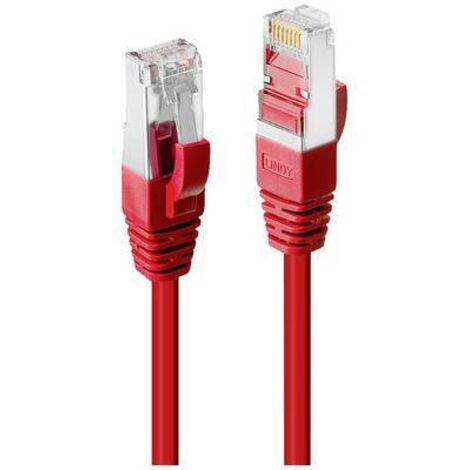 Câbles réseau et DAC LINDY S/FTP Cat.6 Cable Red 2m LSOH incl. Testprotocol