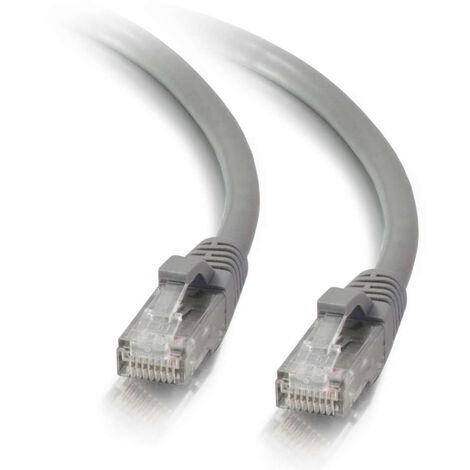 CABLES TO GO Enhanced Cat5E 350Mhz Snagless Patch Cable - Câble de raccordement - Rj-45 (M) - Rj-45 (M) - 5 M - (Cat 5E) - moulé, tressé, non torsadé, non torsadé, doublé - gris