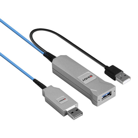 Câbles - USB & Thunderbolt LINDY 30m Fibre Optic USB 3.0 Cable