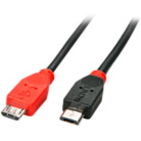 Câbles - USB & Thunderbolt LINDY USB 2.0 Cable Type Micro-B/Micro-B OTG 2m Micro-B plug to Micro-B plug