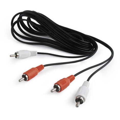 Cablexpert CCA-2R2R-6 cable de audio 1,8 m 2 x RCA Negro, Rojo, Blanco