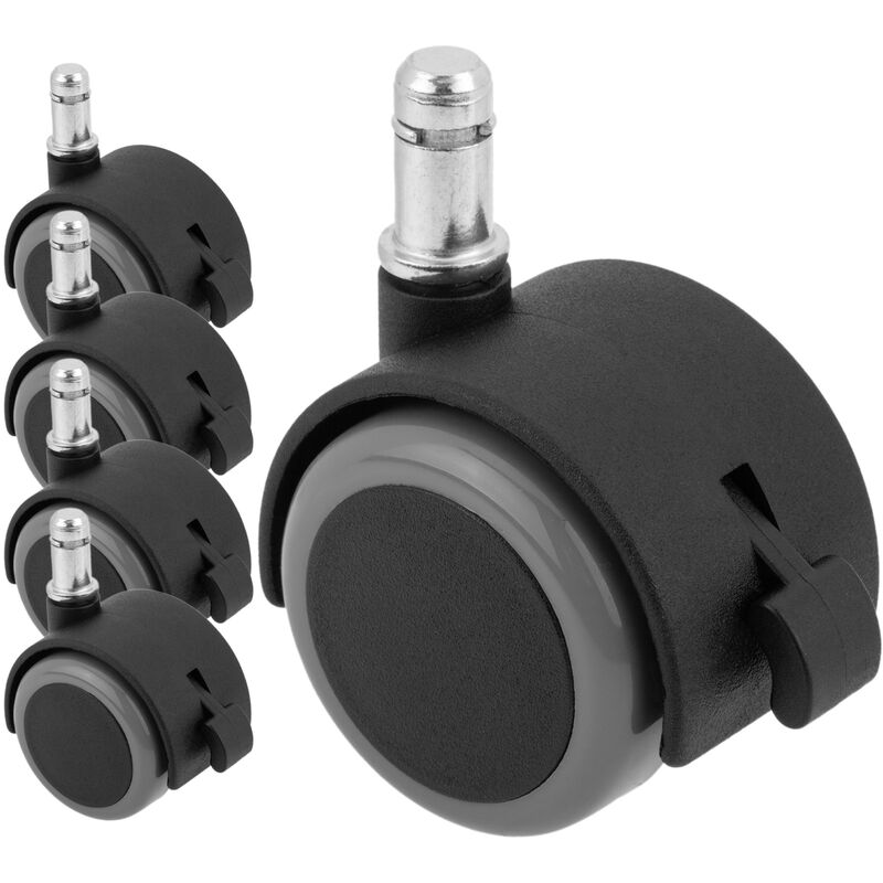 CabMedic - 5 rotelle girevoli in nylon e PVC da 50...