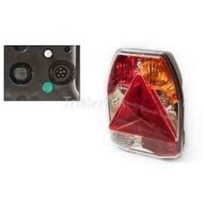 Radex - Cabochon de feu 6900 multifonction droit avec feu de recul