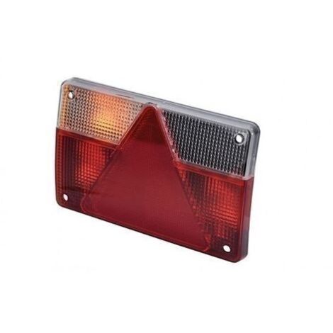 Cabochon droit de feu stop et clignotant remorque – Largeur 237mm, hauteur 138mm – Résistant aux intempéries et vibrations – Aj.Ba