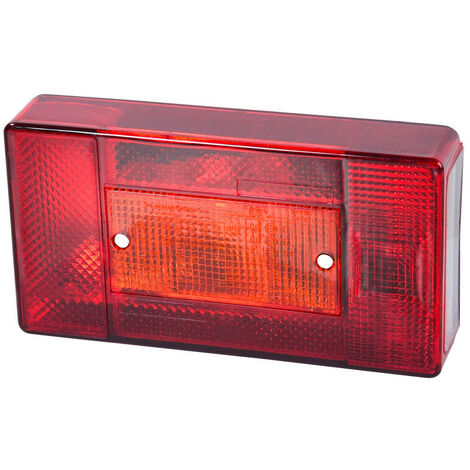 Cabochon feu arrière 5 fonctions gauche AJBA FP 30 – Eclairage position, stop, plaque, antibrouillard, clignotant – Dimensions 188x101x38mm – Abtech