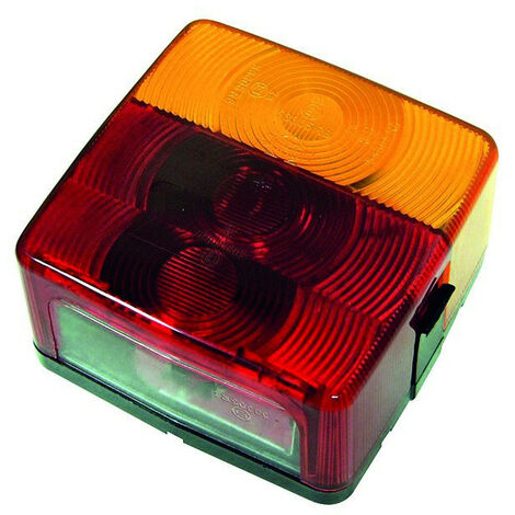 Cabochon pour feu 2707086 – Éclairage remorque – Forme rectangulaire – Tension 12V – Longueur 100mm – Hauteur 50mm – Câble 2m – Jokon