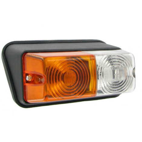 Cabochon pour feu avant 2 fonctions – Compatible références 167040-D et 167040-G – Couleurs orange et blanc – Installation rapide