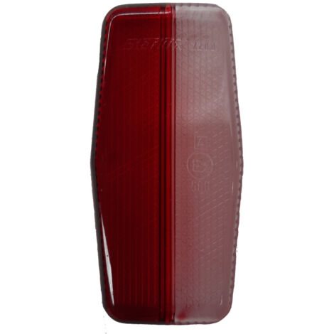 Cabochon rouge et transparent