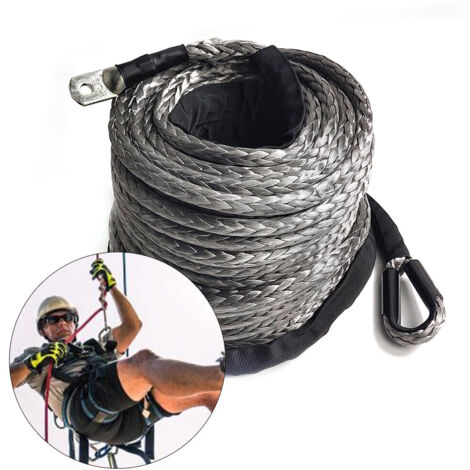 Cabrestante de cuerda 10.8T, cuerda de Dyneema sintética de plástico para silvicultura 10mm30m 23809lb DHL