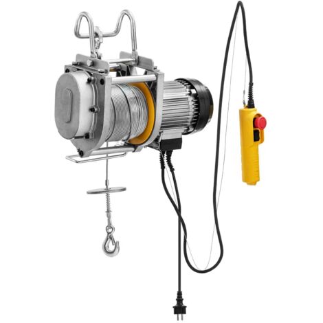 Cabrestante eléctrico 1300 vatios 250 kg 60 m aluminio acero gris 140010146