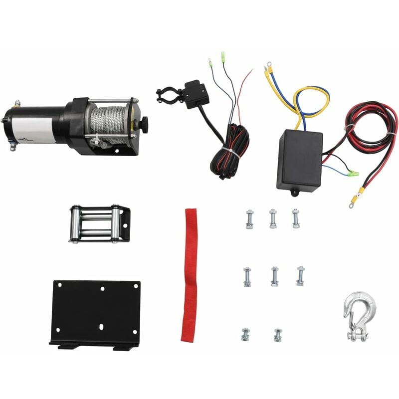 

Cabrestante eléctrico placa montaje guía de rodillo 12V 1360KG