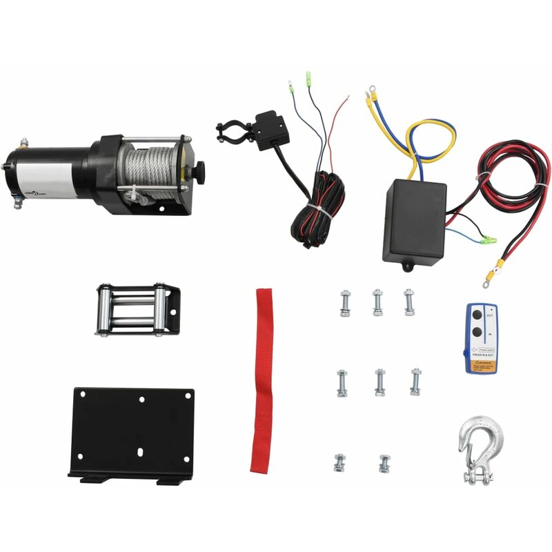 

Cabrestante eléctrico placa montaje guía de rodillo 12V 1360KG