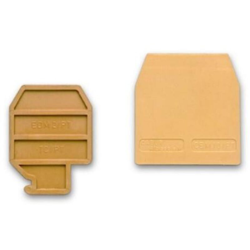 Piastrina Terminale Cabur Per Morsetto Beige Cb711