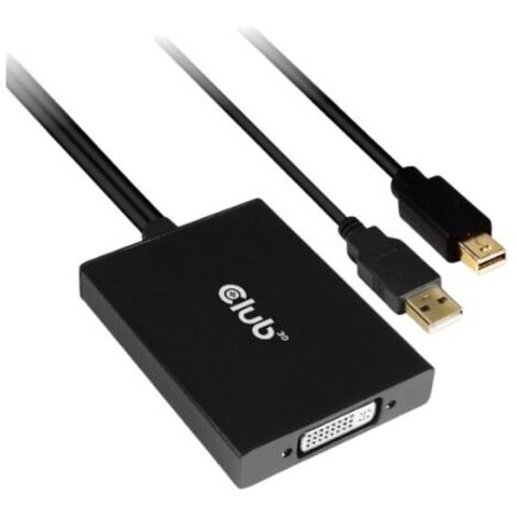 cac-1130 0,6 m MiniDP/USB-A DVI-D Negro