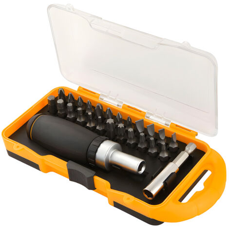Cacciavite A Cricchetto Con Prolunga 6cm E 24 Inserti