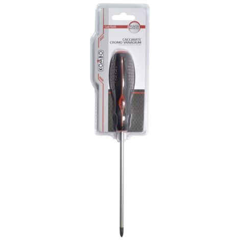 Cacciavite a croce PH2 mm 2x6X150, impugnatura ergonomica antiscivolo bicolore , lama