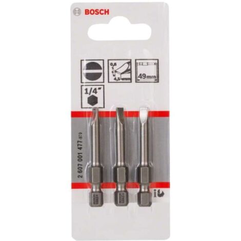 Cacciavite Bosch s 0.6x4.5 extra duro 49 mm confezione 3