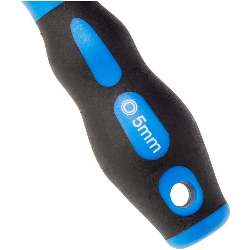 Draper - 63409 - Spinner per dadi con impugnatura morbida, 5 mm, colore: Blu