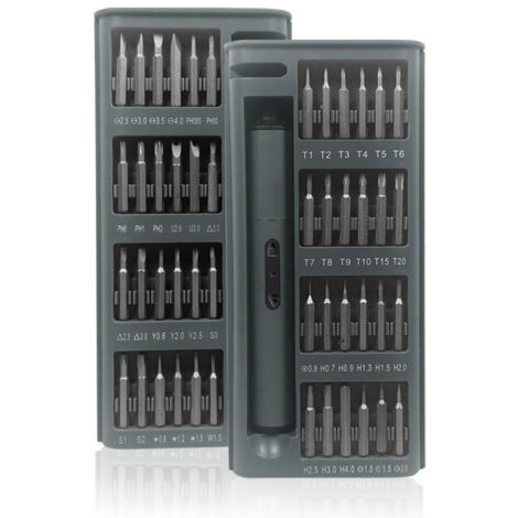 Cacciavite elettrico, kit di cacciavite di precisione senza fili 49 in 1 con 48 punte magnetiche, mini cacciavite ricaricabile per telefono
