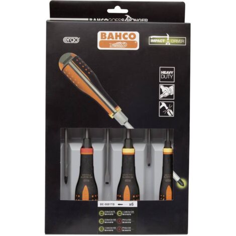 Cacciavite Ergo ™ in 6 parti Slitz + Ph Be 9881TB