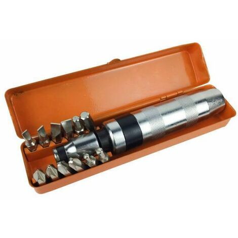 CACCIAVITE GIRAVITE IMPATTO PERCUSSIONE PUNTE REVERSIBILE CHROME VANADIUM 13PZ