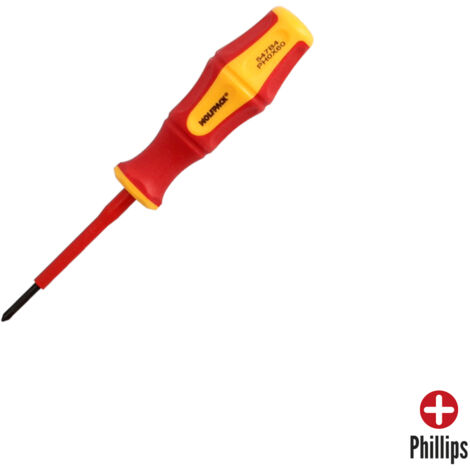 Cacciavite Phillips isolato certificato VDE 1.000 V - PH0 x Ø 3,0 x 60 mm