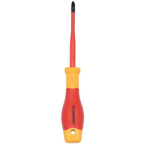 Cacciavite Phillips isolato WORKPRO VDE PH2 x 125 mm