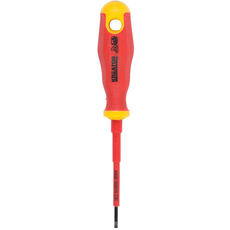 Cacciavite piatto certificato vde Kreator 2,5 x 75 mm