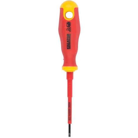 Cacciavite piatto certificato VDE Kreator2,5 x 75 mm