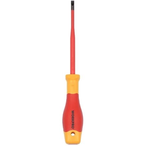 Cacciavite piatto isolato VDE 0,8 x 4 x 100 mm WORKPRO
