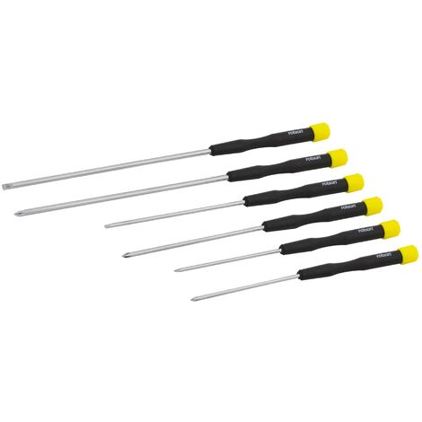 Cacciavite Set 6pz (Di Precisione) Extra Long 1 Pacchetto / S
