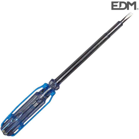 Cacciavite Tester in nero e blu 19cm AC 110/250V BENSON