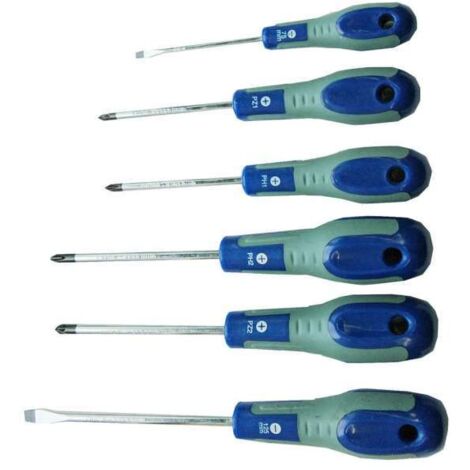 Cacciaviti a Taglio e Croce Philips PH Pozidriv PZ Giraviti Assortiti Set 6 Pz