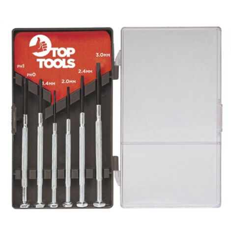 Cacciaviti "Top Tools" di precisione per orologiai set da 6 pezzi