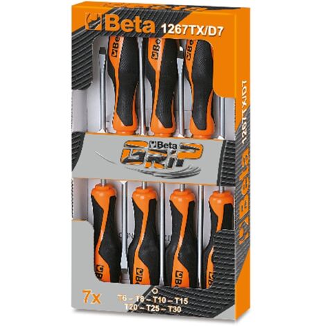 CACCIAVITI TORX BETAGRIP SERIE DI 7 PEZZI ART. 1267TX/D7