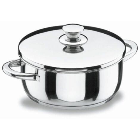 Cacerola 18cm c/tapa f/difusor ind inox vitrocor lacor