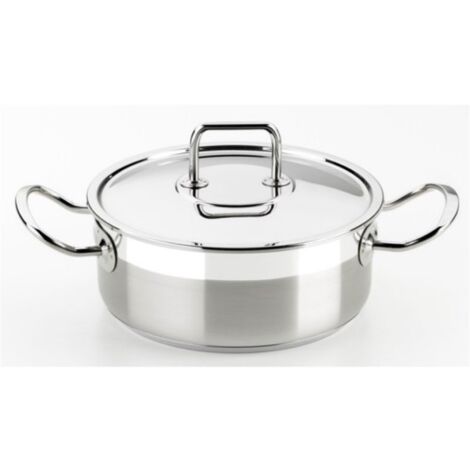 Cacerola 20Cm Con Tapa Induccion Inox Bra