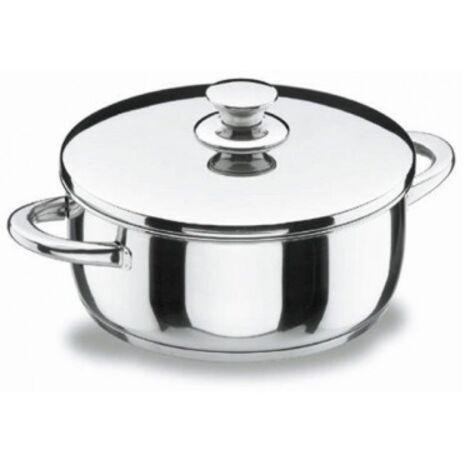 Cacerola 24cm c/tapa f/difusor ind inox vitrocor lacor