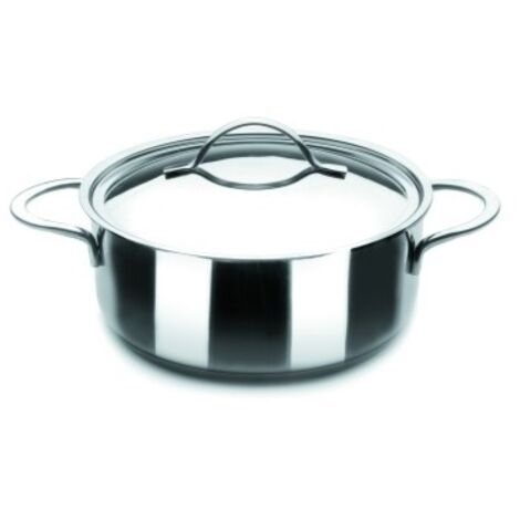 Cacerola 24Cm Con Tapa Inox Noah Ibili