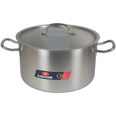 Cacerola alta de acero inoxidable - 59 l - 50 cm