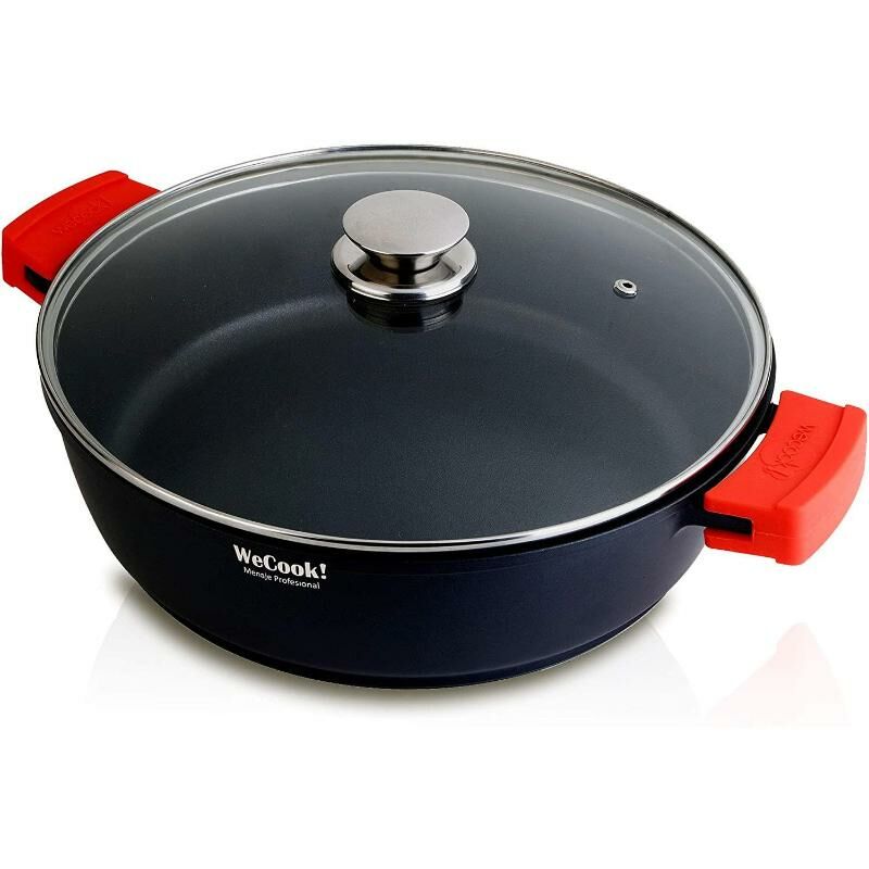 

MIBRICOTIENDA wecook cazuela baja 24 cm+tapa ecostone alum.fundido 5 mm 10100