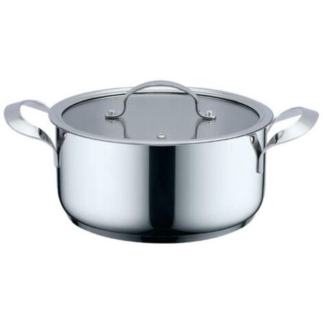 Cacerola Con Tapa Haeger PA-20H.002A Beige Gris Ø 20 cm