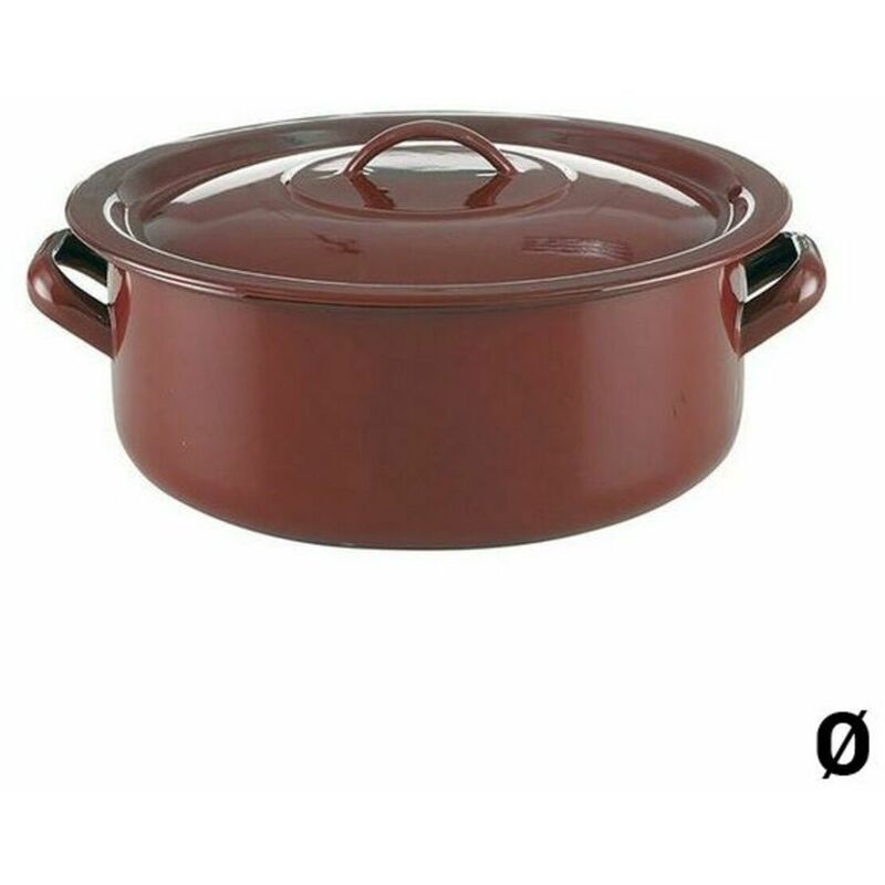 

Quid Cacerola Con Tapa Classic Marrón Acero Esmaltado 14 cm - quid