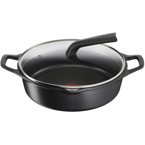Cacerola Con Tapa Tefal E2497244 Negro Ø 28 cm