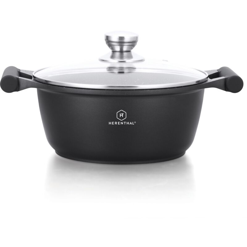 

Cacerola, en aluminio fundido : ø30 cm 7.0L; con tapa de vidrio, inducción