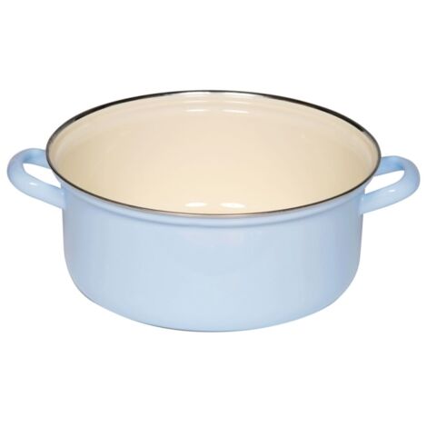 Cacerola Riess con borde cromado esmaltado 24cm,4litros