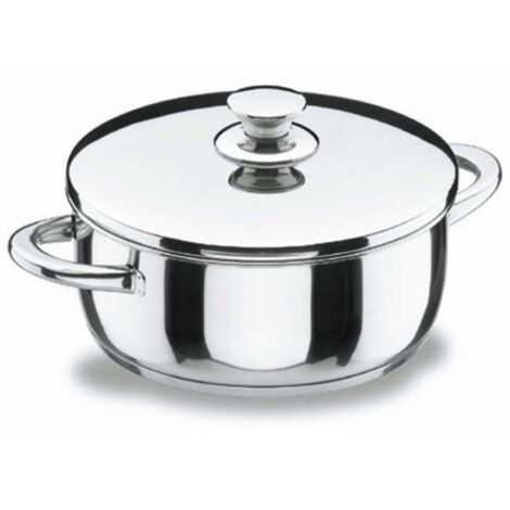 Cacerola Vitrocor de acero inoxidable con tapa - 26 cm - 4,5 l