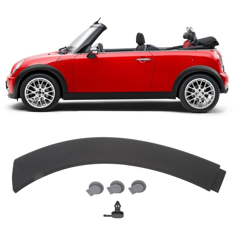Zoternen - Cache-aile de roue, remplacement pour R50 R53 R52, capot avant sportif résistant aux rayures, garniture de passage de roue (arrière gauche